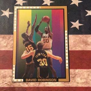 David Robinson college basketball card, NAVY, 1987 player of the year